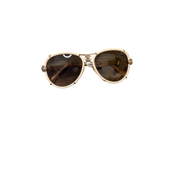 Roberto Cavalli Sunglasses Gold Tone Wood Accents Brown Gradient Lenses Italy - Picture 5 of 5